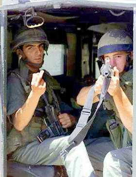 IDF troopers on patrol, protecting the innocent