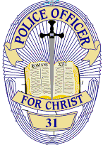 Shield courtesy of Santa Ana Police Officers For Christ