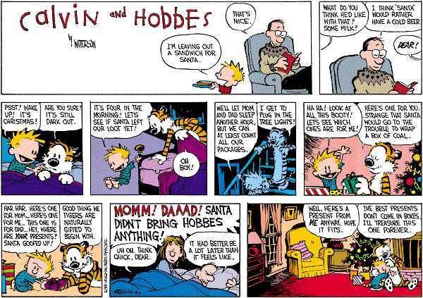 A Calvin and Hobbes Christmas Eve