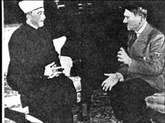 At the eve of the 'final solution' to the 'Jewish Problem', the Mufti (Yasser Arafat's father's brother) and Adolf Hitler confer in Berlin, November 21, 1941