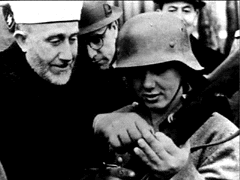 Husseini visiting with Nazi soldiers
