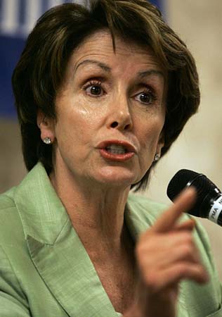 Speaker of the House, Democrat Nancy Pelosi